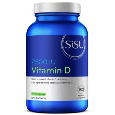 SISU Vitamin D 2500IU 180 Tablets