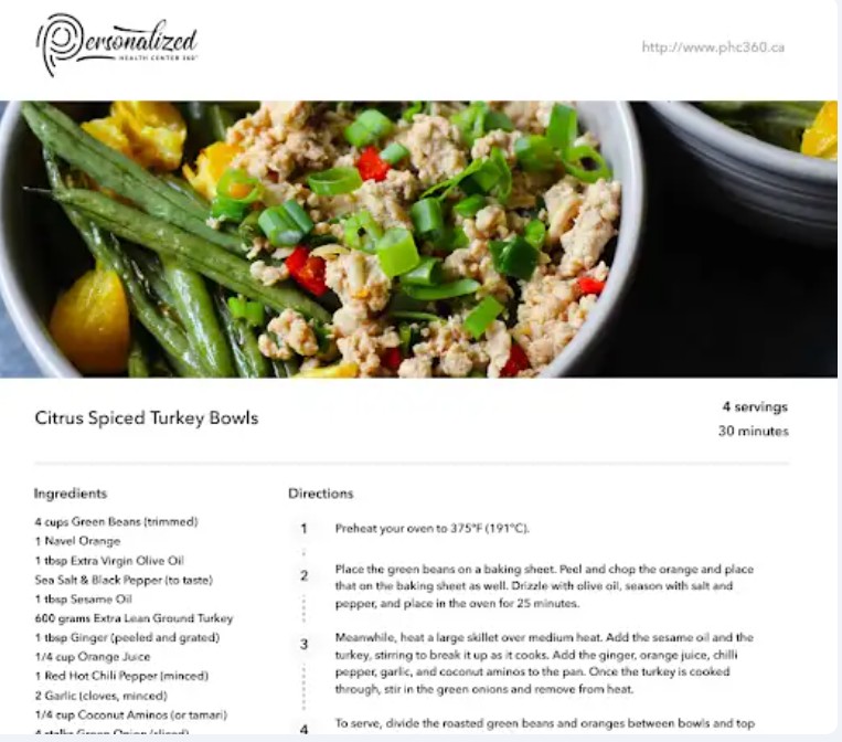 Citrus Spiced Turkey Bowls Recipe