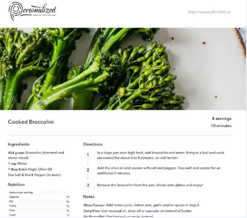 Cooked Broccolini