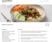 Ginger Chicken Bowl Recipe