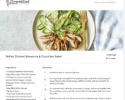 Grilled Chicken Shawarma & Cucumber Salad Recipe