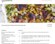 Honey Mustard Chicken & Brussel Sprouts Recipe