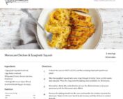 Moroccan Chicken & Spaghetti Squash Recipe