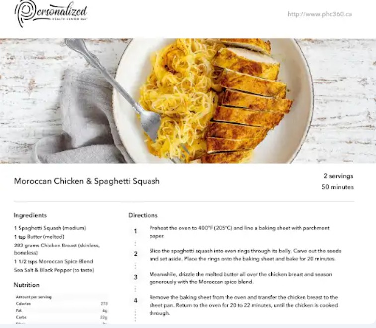 Moroccan Chicken & Spaghetti Squash Recipe