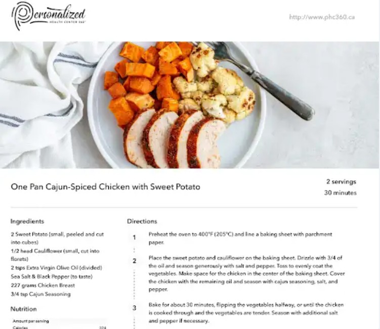 One pan Cajun-Spiced Chicken with Sweet Potato Recipe