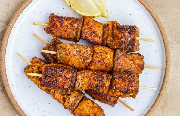 Cajun Spiced Salmon Skewers