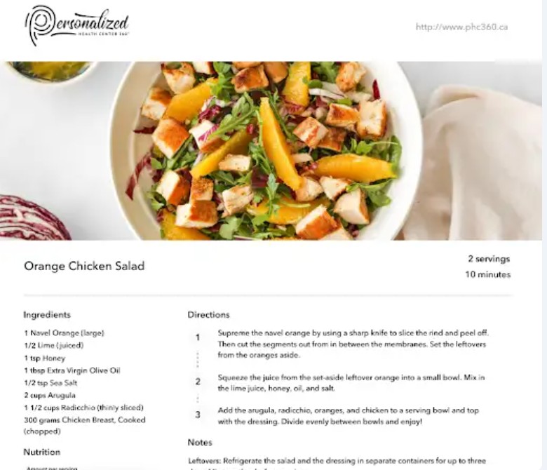 Orange chicken Salad Recipe