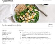 Pear and Arugula Salad with Chicken Recipe