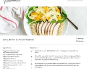 Citrus, Fennel & Chicken Rice Bowl