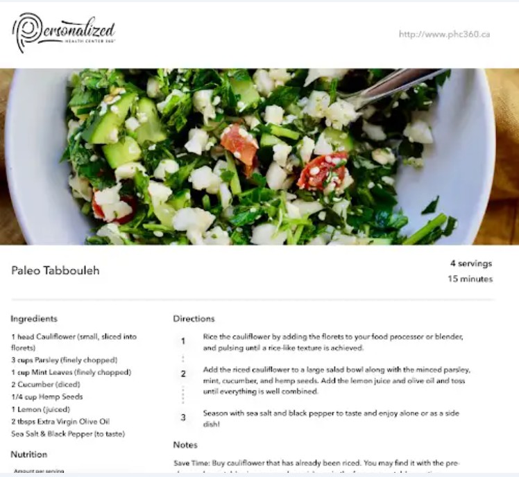 Paleo Tabbouleh