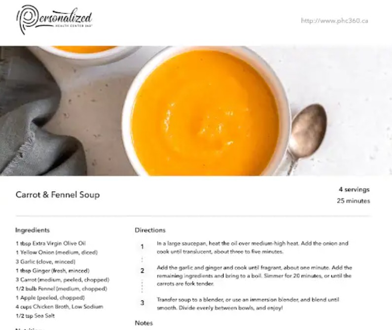 Carrot and Fennel Soup Recipe